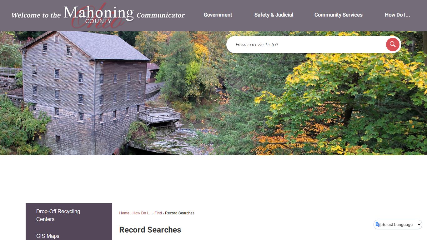 Record Searches | Mahoning County, OH